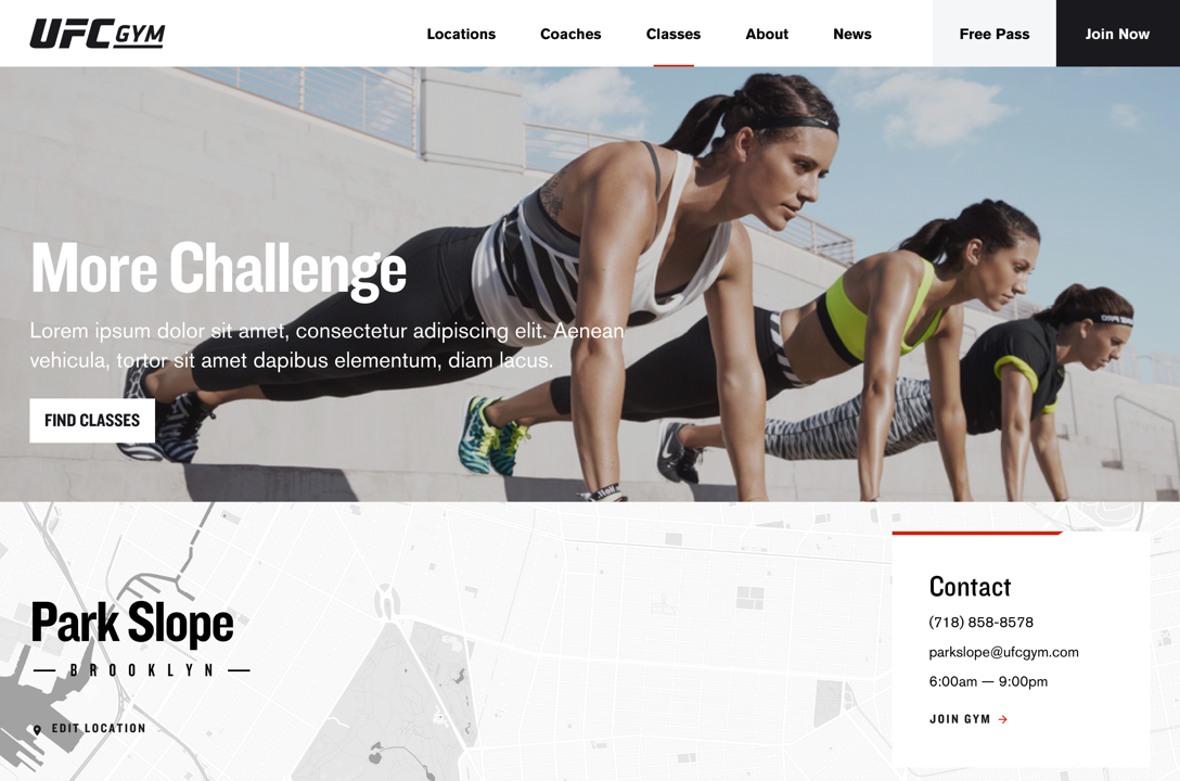 UFC Gym Digital Platform